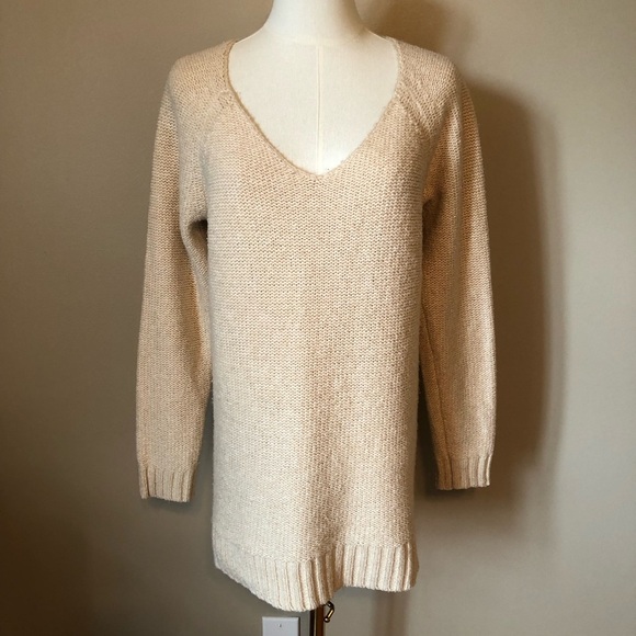 Ralph Lauren Scoop Neck Cream Color Pullover Sweater Size XL - Picture 6 of 9